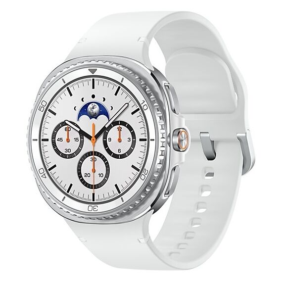 Galaxy Watch8 Classic | 46 мм | White | Sport/White | S/M, Размер: 46 мм, Цвет: White, Тип ремешка: Sport, Цвет ремешка: White, Размер ремешка: S/M, Подключение часов: Bluetooth / Wi-Fi